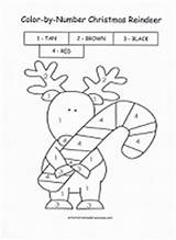 Preschool Reindeer sketch template