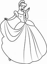 Cenicienta Cinderella Hermoso Dibujosonline Princesa Categorias sketch template