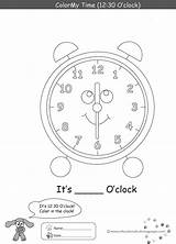 Time Learning Coloring Pages sketch template