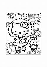 Kitty Sneeuwsterren Tussen Christmas Wintery sketch template