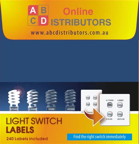 light switch labels abc distributors