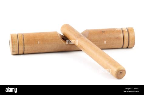 clave sticks cut  stock images pictures alamy