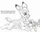 Bambi Thumper Pages Coloring Printable Drawing Disney Getdrawings Adults Kids sketch template