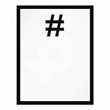 Hashtag Letterhead Template sketch template