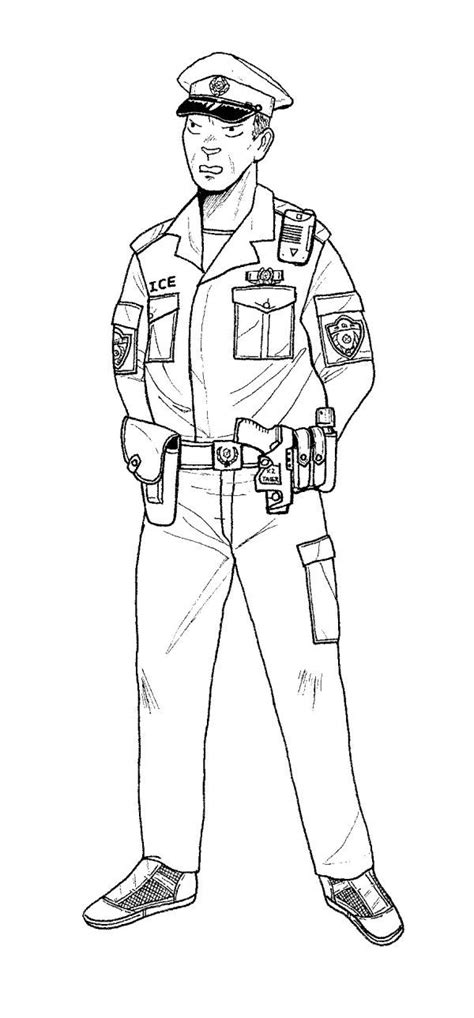 police coloring pages printable