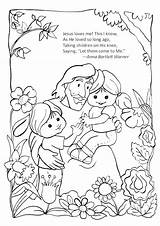 Jesus Children Loves Coloring Pages Come Let Little Great Commission Bible School Sunday Sheets Activities Matthew Know Kids Color Spend sketch template