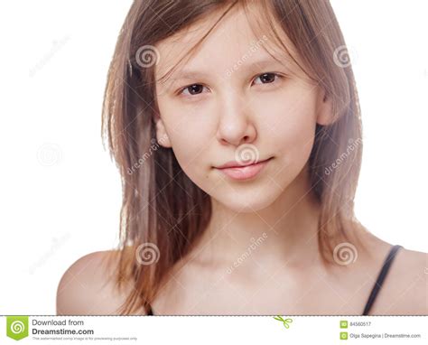 Изолированный девочка подросток Стоковое Изображение изображение