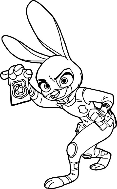 judy hopps zootopia coloring pages  print color craft