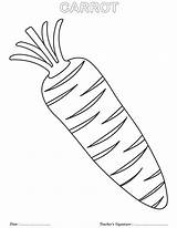 Carrot Coloring Pages Vegetable Kids Vegetables Outline Radish Printable Color Drawing Preschoolers Basket Fruit Colouring Carrots Colour Getcolorings Getdrawings Choose sketch template