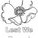 Forget Lest Coloring Pages Remembrance sketch template