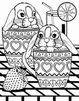 Coloring Pages Bunny Easter Colouring Mandala Adult Sheets Kids sketch template