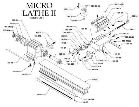 micro lathe ii parts taig tools