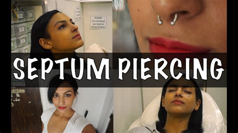 Getting My Septum Piercing ‖ Youtube