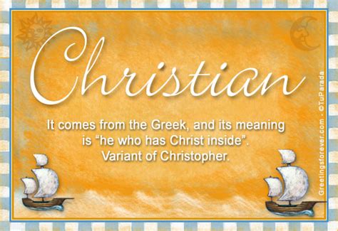 christian  meaning christian  origin  christian meaning