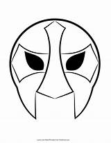 Libre Lucha Mask sketch template