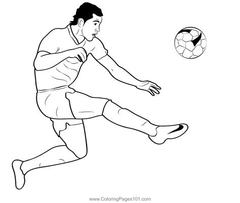 football goal coloring page  kids  national sports day