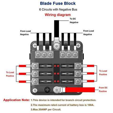 car marine   auto blade fuse box block holder  led indicator ebay