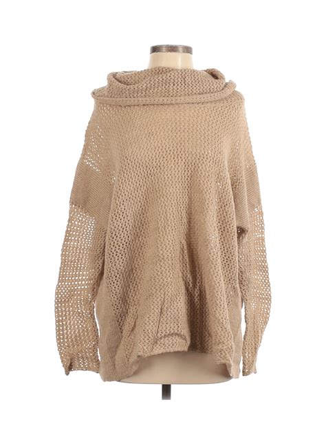 joan vass women brown pullover sweater s ebay