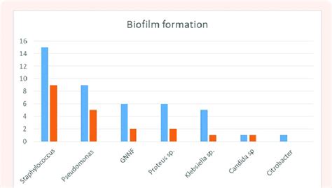comparison  biofilm producing organisms  scientific diagram