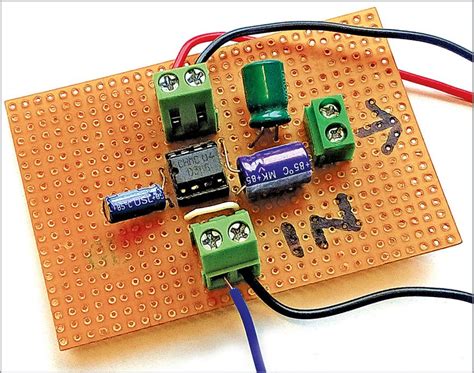 lm based audio amplifier full project  circuit