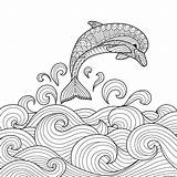 Dauphin Marin Stress Ocean Saut Gratuit sketch template