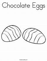 Chocolate Coloring Eggs Pages Easter Color Getcolorings Printable sketch template