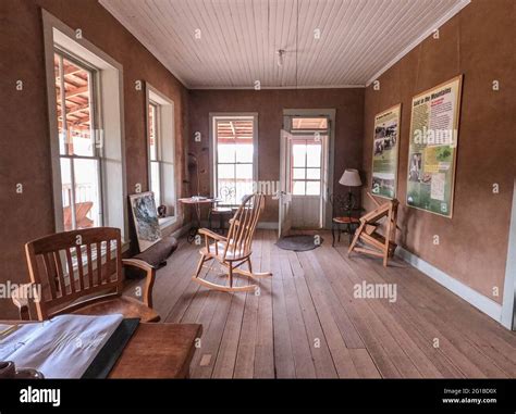 interior   preserved museum cabin kentucky camp sonoita arizona usa stock photo alamy