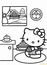 Kitty Hello Coloring Pages Christmas Printable Kitten Simple Clipart Prepares Colouring Cooking Sheets Color Kids Pinclipart Print Transparent Cooker Adults sketch template