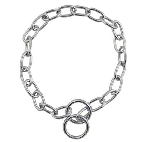 comprar collares de cadena para perros en acero cromado