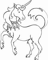 Coloring Unicorn Pages Kids Sheet Fantasy sketch template