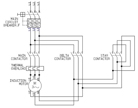 star delta wiring diagram control circuit