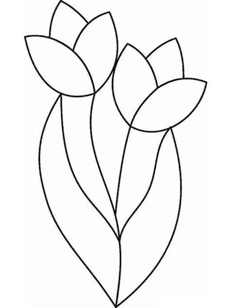 tulip coloring pages   print tulip coloring pages flowers