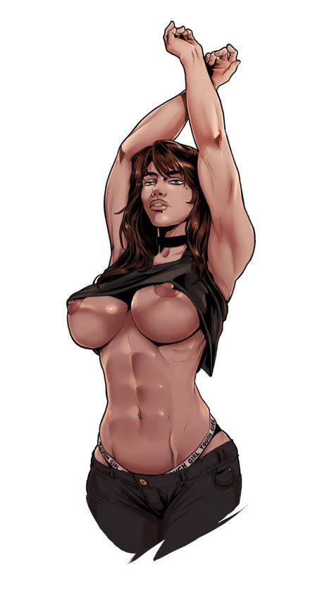 Rule 34 1girls Abs Belly Blue Eyes Brown Hair Cutoff Shirt Erect