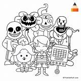 Undertale Chara Papyrus Everfreecoloring sketch template