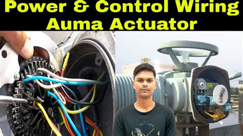 power wiring control wiring  auma actuator youtube