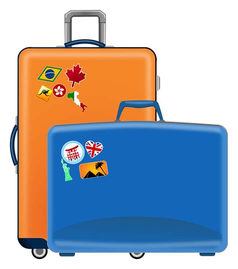 clipart suitcases