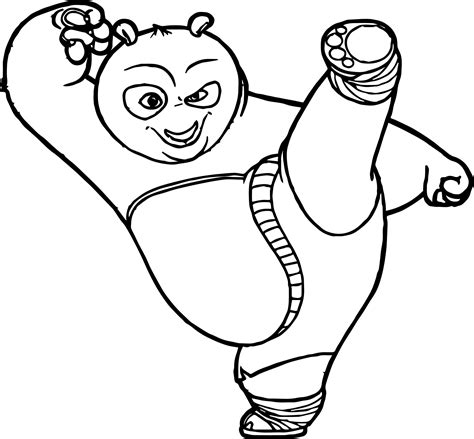 kung fu panda coloring page  wecoloringpagecom panda coloring