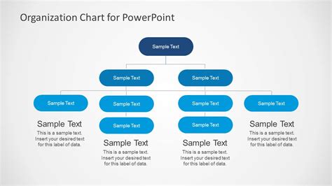 simple organizational chart template  powerpoint slidemodel