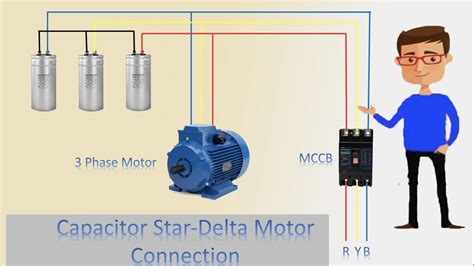 phase motor  capacitor wiring diagram information