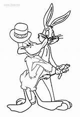 Bunny Duck Coloring Bugs Daffy Pages Gangster Cartoon Color Kids Printable Print Cool2bkids Template Sketch sketch template