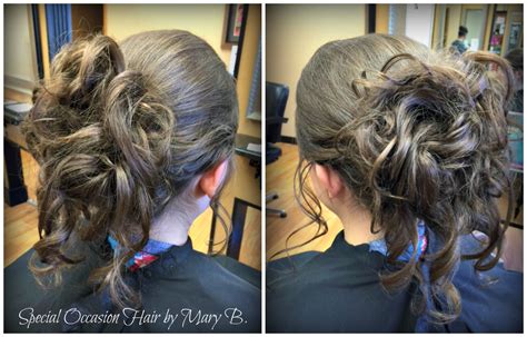 loose  curly prom wedding  special occasion style  mary
