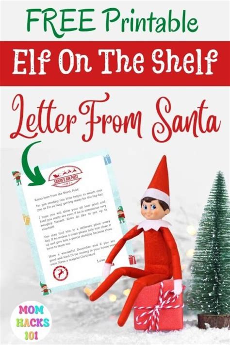 printable elf   shelf letter  santa mom hacks