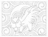 Coloring Pokemon Stunky Adult Windingpathsart sketch template
