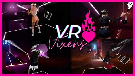 [beat Saber] Everglow First 🌺vr Vixens Collaboration🌺 Mixed Reality