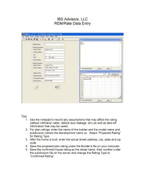 fillable  openarchitecturenetwork rem rate data entry