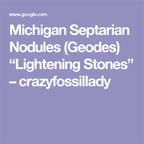 michigan septarian nodules geodes lightening stones lightening michigan geode