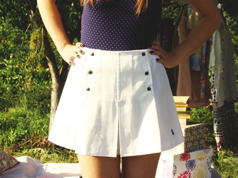 Vtg 70s Mini Skirt Cerruti1881 White Pleated Tennis Skirt