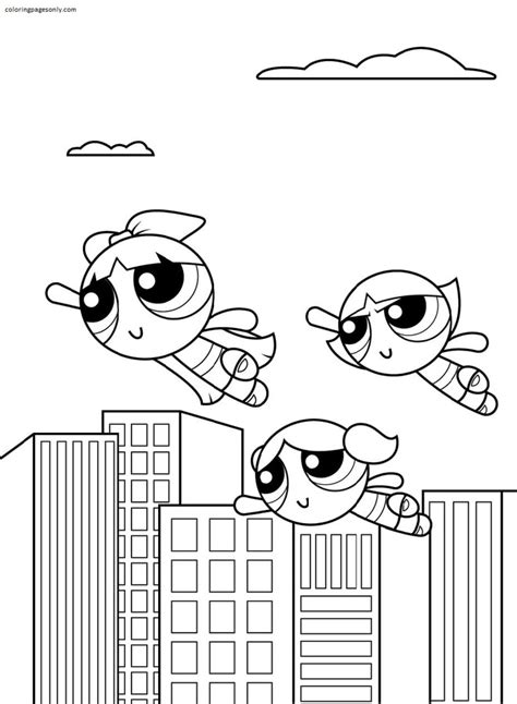 powerpuff girls coloring pages  printable coloring pages