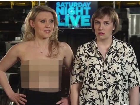 Lena Dunham Snl Promo Shirtless Feminist