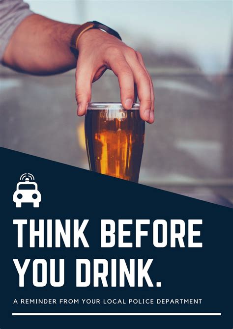 Free Custom Printable Alcohol Awareness Poster Templates Canva